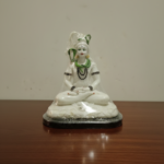 Meditating Lord Shiva (Mahadev) Statue – White Marble Finish (11 inch)