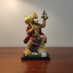 Lord Hanuman Carrying Sanjeevani Mountain Statue – Hand-Painted Spiritual Home Décor (14 inch)