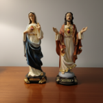 Sacred Heart of Jesus & Immaculate Heart of Mary Statue Set (12'' Hight)