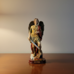 St. Michael the Archangel Religious Statue – Protector & Spiritual Warrior Figurine (12" Hight)