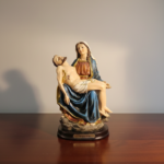 La Pietà Statue – Hand-Painted Religious Figurine (12'' Hight)